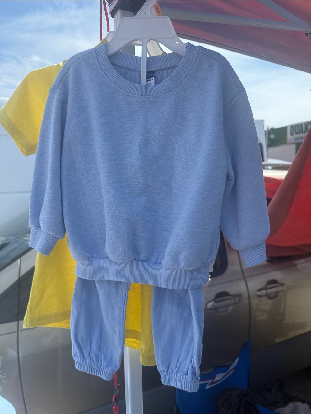 Old Navy Light Blue Kids Matching Sweatshirt and Joggers Set
